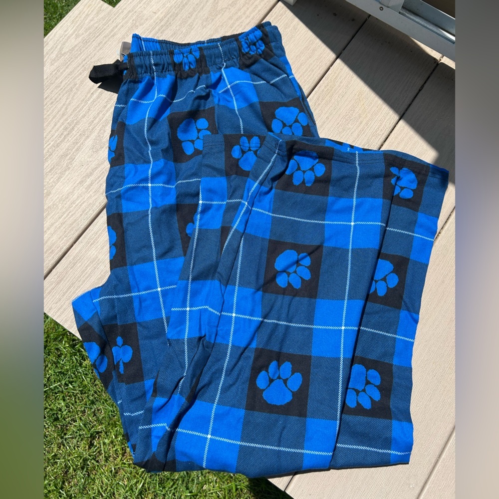 Boxercraft blue Plaid Pajama Pants with Paw Print women’s 3x NWT